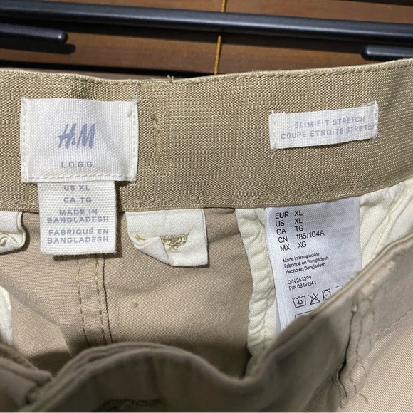 MENS XL STRETCH SLIM FIT KHAKI SHORTS - Picture 2 of 2